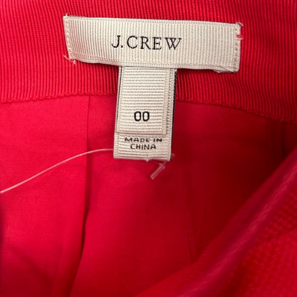 J Crew Elegant Red Lace Trim Skirt Size 00 - Picture 5 of 5
